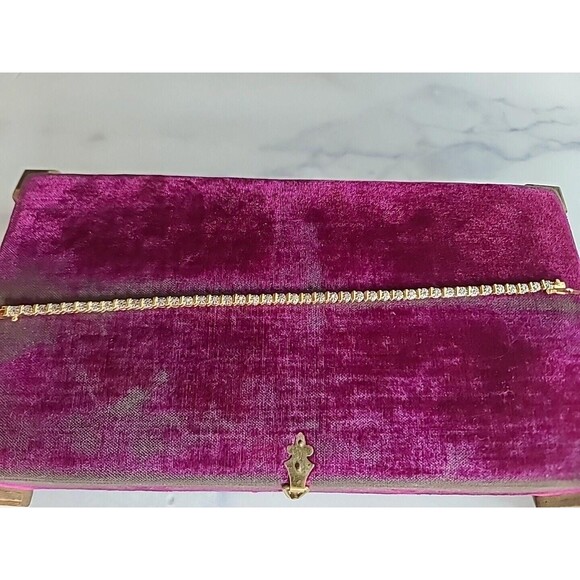 Vermeil Diamond Bracelet Vintage - Picture 6 of 10